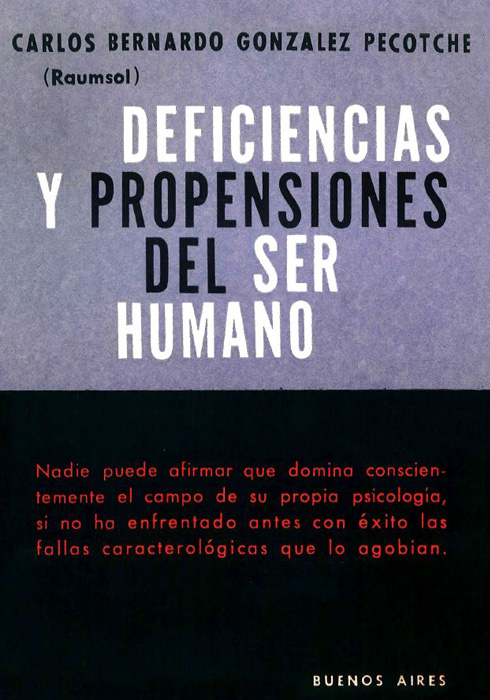 Deficiencias y propensiones del ser humano - 1962