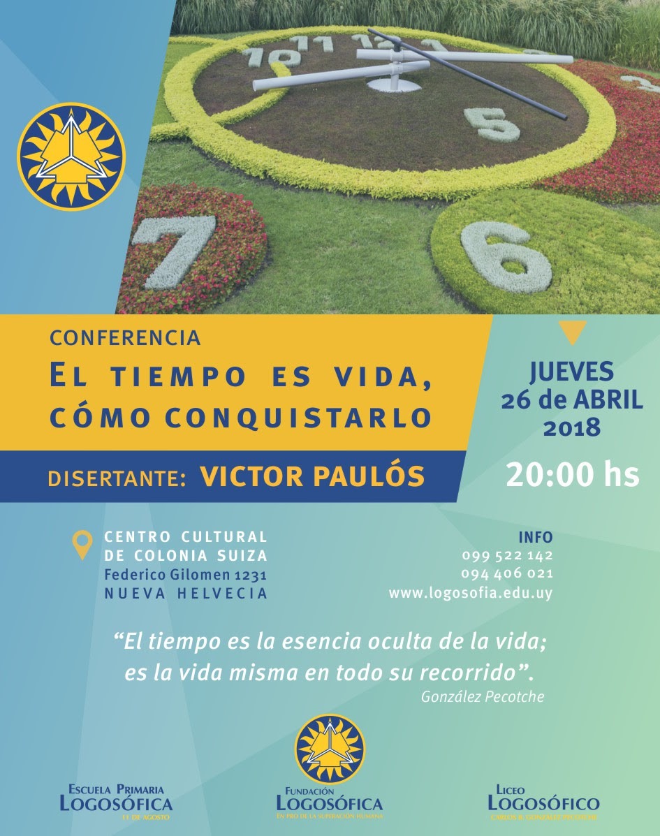 Conferencia de Logosofía Nueva Helvecia Víctor Paulós